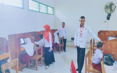 Madrasah Ibtidaiyah MK Muh. Songing Gelar ANBK Hari Pertama Sesi Pertama Berjalan Lancar