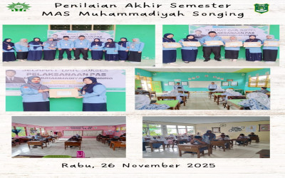 Kamad MA Muh. Songing Meninju Langsung Kedisiplinan Peserta Didik Di Setiap Ruang Ujian PAS Ganjil T/P 2025/2026